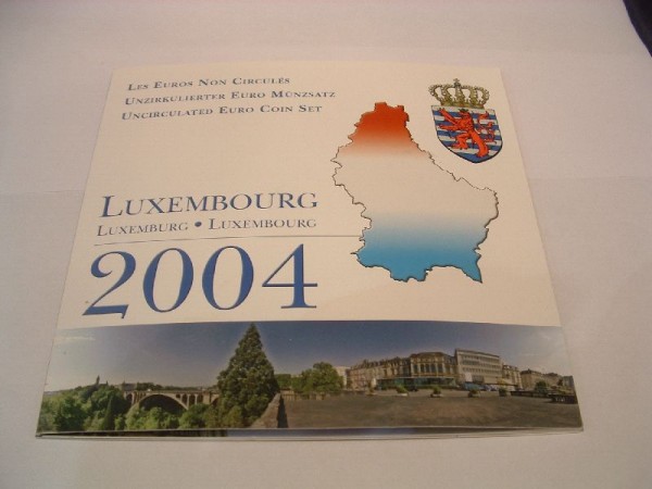 (afbeelding voor) BU set Luxemburg 2004 met 2 Euromunt Com extra